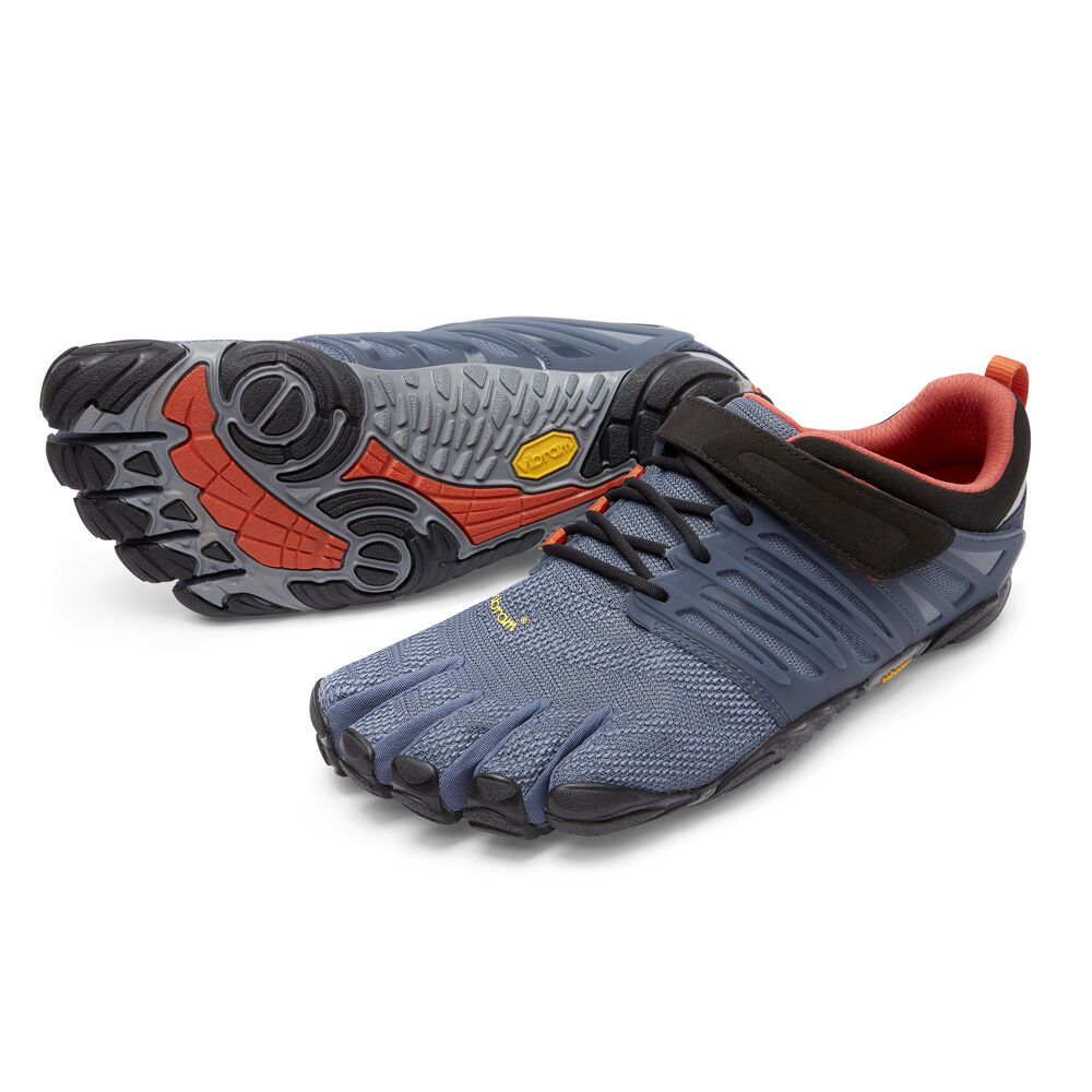 Vibram Fivefingers V-Train Erkek Koşu Ayakkabısı Indigo/Siyah/Mavi,YT9346128